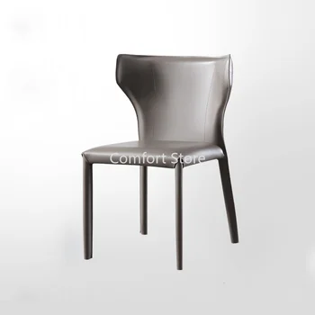 Скандинавский туалетный столик Офисные стулья для гостиной, Обеденный Современный салон, кресло из искусственной кожи, Роскошная домашняя мебель Relax Saddie Da Soggiorno WKYZ