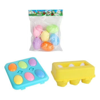 Детская игрушка Монтессори, яйцо, головоломки, Игрушка, игра на подбор цвета и формы, мелкая моторика, обучающая игрушка для детей раннего возраста