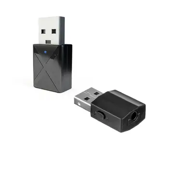 2ШТ USB Bluetooth 5,0 Передатчик Приемник 2 в 1 Беспроводной Аудиоадаптер 3,5 мм AUX USB Динамик Bluetooth Для Телевизора ПК Автомобильные Наушники
