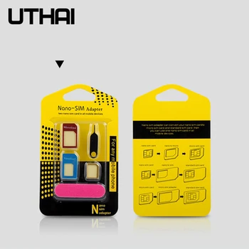 Металлический нейтральный чехол для карт UTHAI, чехол для восстановления смартфона, нейтральный слот для карт Micro SIM, Четыре в одном
