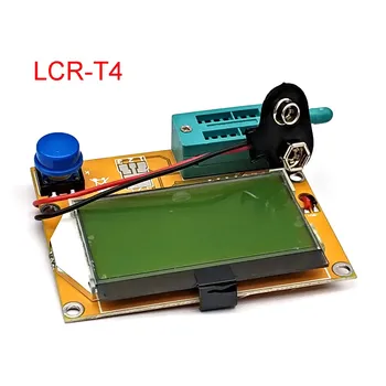 Высококачественный Новый измеритель ESR LCR-T4, тестер транзисторов, Емкость диода, триода, Индуктивность SCR.