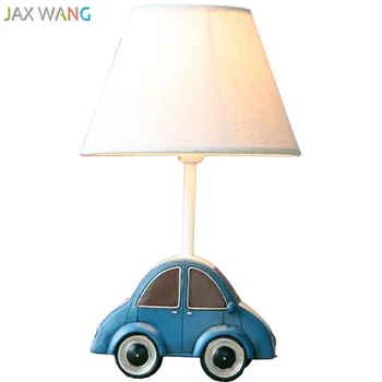 Мультяшный автомобиль со светодиодным затемнителем настольные лампы прикроватная тумбочка для детской спальни творческая личность лампа теплого света милые машинки для коллекционирования подарок для мальчика