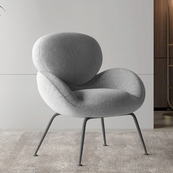 Дизайнерское кресло для отдыха, кресло для гостиной, Роскошные подушки, кресло для отдыха для представителей, Удобная модная мебель Cadeira Nordic