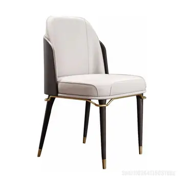 Обеденный стул в стиле постмодерн, легкий, роскошный, дизайнерский номер из массива дерева, высококачественная спинка, стул для переговоров в отделе продаж