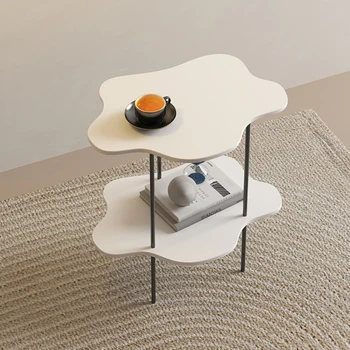 Nordic Cloud Маленький журнальный столик Ins Диван Приставной столик Креативный угловой столик особой формы для гостиной Домашний свет Роскошь