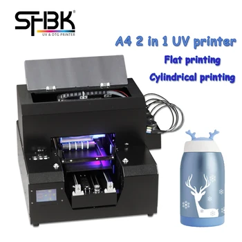 Струйный принтер большого формата A3 со съемным роликом, многофункциональный для печати на термосе/косметическом флаконе/чехле для мобильного телефона