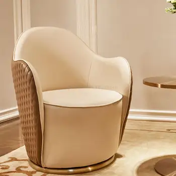 Гостиная для макияжа, стулья для гостиной, Кожаные Роскошные стулья, Современный письменный стол на открытом воздухе, Минималистичная мебель для дома Cadeira из золота WSW40XP