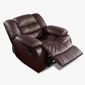 Кресло MANBAS с откидной спинкой, кресло для кинотеатра, Креативный диван из натуральной коровьей кожи, Одноместные кресла для гостиной, Вращающееся кресло, Функциональный диван