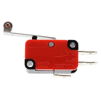 5-кратный мини-концевой выключатель с длинным шарнирным роликовым рычагом SPDT Snap Action ЛОТ - красный и черный