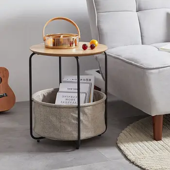 Современный минималистичный журнальный столик гостиная небольшой круглый журнальный столик угловая спальня прикроватный диван напольная мебель sehpa XYCT