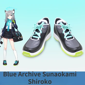Синий Архив Sunaokami Shiroko Косплей Обувь Сапоги Хэллоуин Косплей Костюм Аксессуар