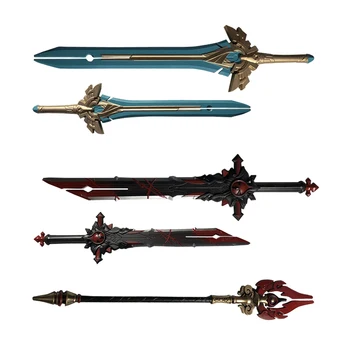 Проект 1: 1 Genshin Impact защита меча, палочка, меч, нож, меч, реквизит для косплея, оружие, реквизит, нож 100 см
