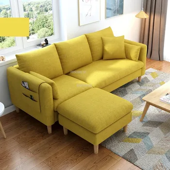 Современные диваны для гостиной с тканевой спинкой, Двуспальный диван, мебель для домашней гостиной, Скандинавский Ленивый диван-кресло для балкона, Офисное кресло