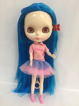 Кукла Nude Blyth с голубыми волосами, модная кукла, фабричная кукла, подходящая для поделок 20170630888