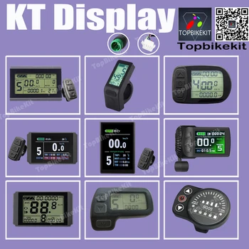 Ebike KT LCD9 Дисплей-Измеритель с Правой/Левой Дроссельной Заслонкой 24V/36V/48V для Электрического Велосипеда KT-LCD9 дисплей KT display