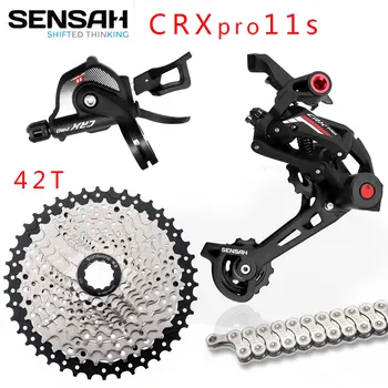 SENSAH CRX Pro 11-ступенчатый велосипедный переключатель 42/46 t YBN 11S цепной групповой набор велосипедных аксессуаров цепи и кассета