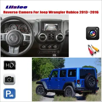 Для Jeep Wrangler/Rubico 2013-2017 Автомобильная камера заднего вида, совместимая с автоматической камерой, оригинальный экран, адаптер RCA, HD CCD