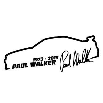 Забавные 3D наклейки, виниловые наклейки для автомобиля Paul Walker Fast and Furious Fashion, Светоотражающая наклейка для стайлинга автомобилей