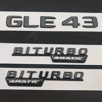 3D ABS Черный Значок Багажника Автомобиля Наклейка С Логотипом Задней Звезды GLE43 BITURBO 4MATIC Эмблема Для Mercedes GLE43 AMG W167 W166 Автомобильные Аксессуары