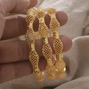 Эфиопские браслеты Ювелирные изделия 24k Золотого цвета Браслеты для женщин Мужчины Африканцы/Эритрея/Кения Женские браслеты для вечеринок Habesha