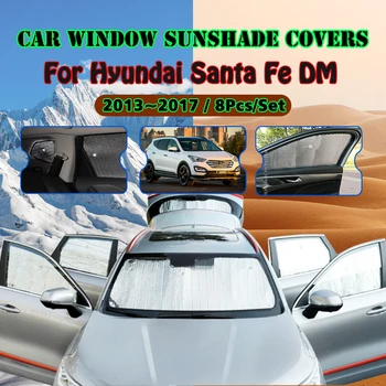 Для Hyundai Santa Fe DM 2013 ~ 2017 Окно Автомобиля Лобовое Стекло Солнцезащитный Козырек Передняя УФ-Защита Отражатель Солнцезащитный Козырек Солнцезащитные Аксессуары