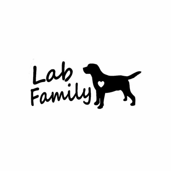 Семейная собака лабрадор LYKX Lab Labradoodle Подарочная наклейка на автомобиль Автомобили Мотоциклы Внешние аксессуары виниловые наклейки