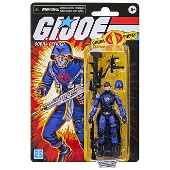 Ретро-коллекция Hasbro G.I. Joe, фигурка офицера Кобры, Коллекционная модель игрушки 3,75 дюйма
