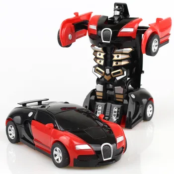Мини-игрушки-машинки 2 В 1, деформируемые одним ключом Игрушки-машинки, робот-трансформер, модель автомобиля, изготовленная на заказ, Игрушки, подарки для мальчиков, детские игрушки