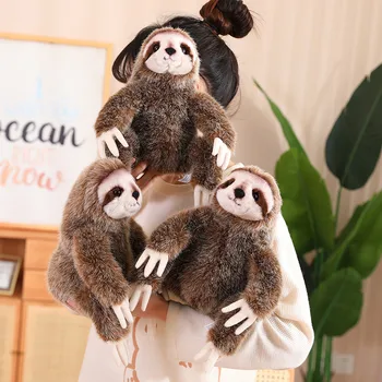 24 см Милый ленивец Каваи, пушистое плюшевое чучело животного, высококачественные реалистичные подарки для детей на день рождения