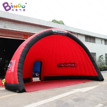 Бесплатная доставка 7X5,3x4 метра Индивидуальная красная надувная палатка-полукупол/палатка-Иглу Надувная с воздуходувкой Игрушечные палатки