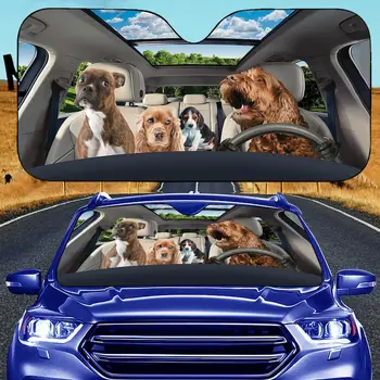 Солнцезащитный козырек для собак, Ветровка для забавной собаки, подарок любителю собак, Солнцезащитный козырек для автомобиля премиум-класса