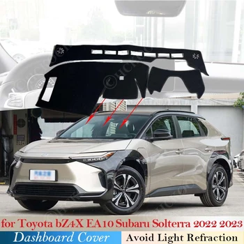 Крышка Приборной Панели Коврик для Ковра Toyota bZ4X EA10 Subaru Solterra 2022 2023 Солнцезащитный Козырек Защитная Наклейка На Коврик Автомобильные Аксессуары