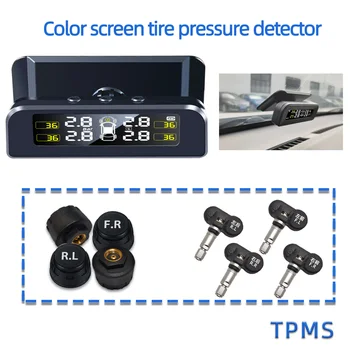 Универсальные TPMS, внутренние внешние датчики, система контроля давления в автомобильных шинах, солнечный интеллектуальный предупреждающий дисплей, Авто для автомобиля SUV MPV