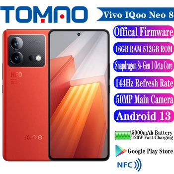 Оригинальный Официальный Новый Мобильный Телефон Vivo iQOO Neo 8 5G 6,78 