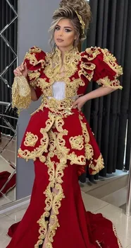 Классические вечерние платья-тройки, традиционное косовско-албанское бархатное платье с аппликацией в виде русалки для выпускного вечера, вечерние платья