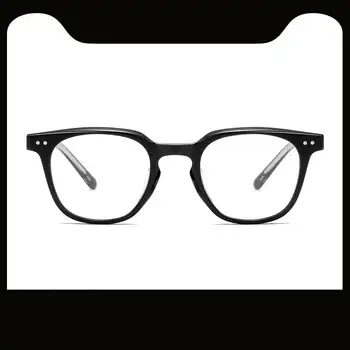 Близорукие очки с анти-синим светом в сетчатой красной модной оправе для очков студентов мужского и женского пола с плоскими линзами