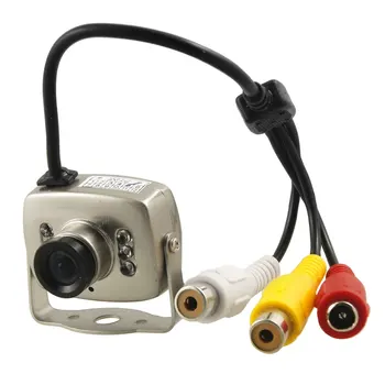 Проводная камера CMOS Видео Аудио Камера видеонаблюдения инфракрасного ночного видения, аналоговый видео аудио монитор Камера