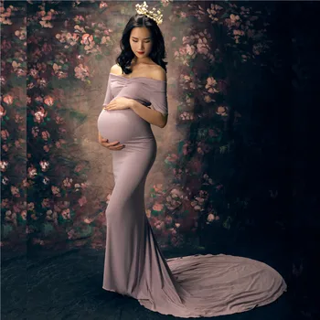 Облегающее платье для беременных из сиреневого джерси с нижним шлейфом, русалка, платье для беременных, облегающее платье для беременных, одежда для косичек, фотосессия