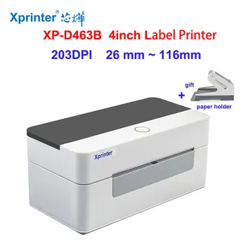 Xprinter 4 дюйма 152 мм/сек. Термопринтер Этикеток Наклейка Штрих-кода Накладная Бумага Поддержка XP-D420B 460B QR-Код Для DHL Fedex Express