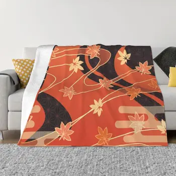 Kaedehara Kazuha Maple, Ультрамягкое флисовое одеяло, теплая фланель, аниме-игры Genshin Impact, одеяла для кровати, одеяло для домашнего дивана