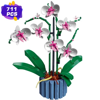 2023 НОВЫЙ букет цветов орхидеи 10311 Набор для декора растений для взрослых; Создайте украшение для орхидеи для дома или офиса