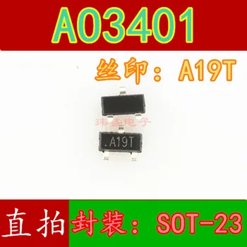 10шт AO3401 A19T SOT-23