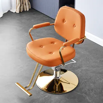 Вращающиеся подъемные парикмахерские кресла, новая парикмахерская, Специальное кресло для салона красоты, простое парикмахерское кресло для стрижки волос, мебель для салона