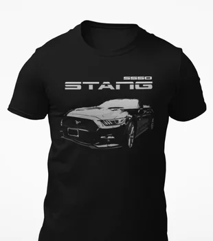 Футболка S550 Mustang Muscle Car, Новая Повседневная мужская футболка с круглым вырезом и коротким рукавом из 100% хлопка, уличная одежда