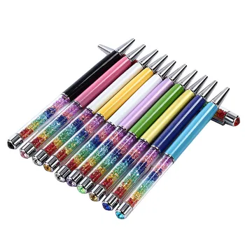 Шариковая ручка GENKKY 3ШТ, шариковая ручка Beautiful Lady Rainbow Crystal, шариковая ручка Diamond, шариковая ручка уникального дизайна, хрустальная ручка 11 цветов