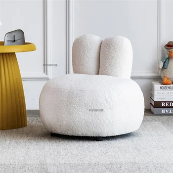 Диваны для гостиной из скандинавской ткани для мебели для гостиной Креативный дизайн спинки Ленивый диван для гостиной на балконе Односпальный диван-кресло