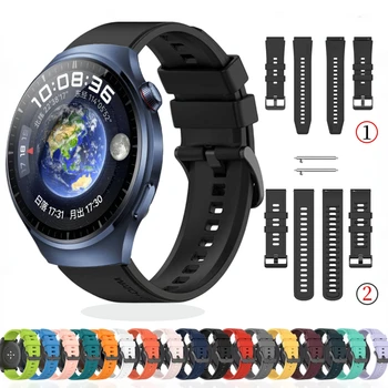 22 мм 20 мм Силиконовый Ремешок для Huawei Watch 4 Pro GT3-2e/Amazfit GTR 4/GTS4 Браслет Samsung Galaxy Watch 6/5/4/3 Gear S3/Active 2