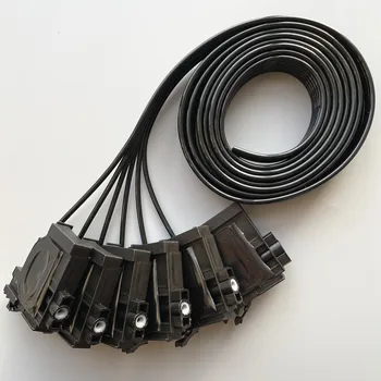6 линий УФ-чернильная трубка шланг + 6 шт УФ-Самосвалы заслонка для принтера Epson L800 L1300 L1455 L101 L801 L1800 L810 L850 L101 L201