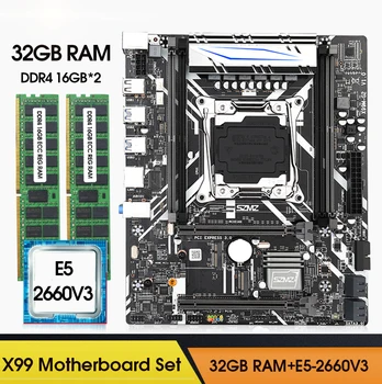 Комплект процессора и памяти материнской платы X99 M-G2 Xeon E5 2660 V3 LGA2011-3 CPU 2pcsx16GB 2400mhz Ram ddr4 RECC Memory Set
